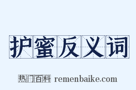 护蜜反义词是什么意思的图片